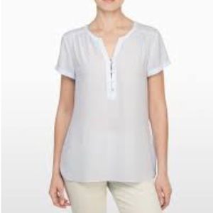NYDJ Light Blue Blouse